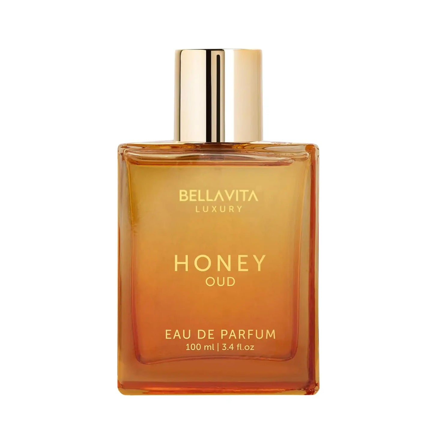Bella Honey OUD Eau De Parfum | Unisex Long-Lasting Perfume with Floral Spicy Notes | Vegan Arabian Luxury Fragrance with Vanilla & Bergamot (3.4Fl.Oz)